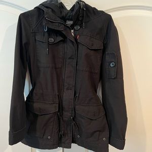 Levis Canvass Jacket with Hood. Medium.